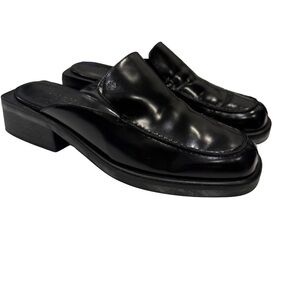 Cole Haan Studio Women’s Black Leather Lux Mules Size 7.5 BRAND NEW